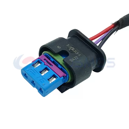 Auto Parts Cable Harness Automotive Enclosure Wire Socket Connector for Volkswagen 3-pin Female Plug 3-2236343-5 - image 3